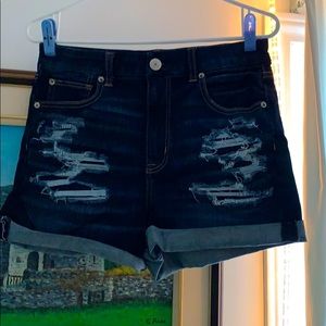 AEO Distressed Denim Jean Shorts